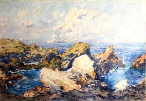 Ile de Bréhat Rochers au Phare du Paon