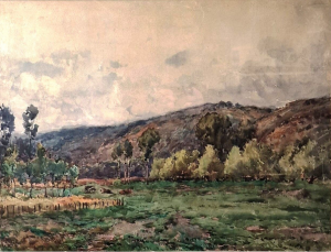 F52 Vaches dans un paysage arbore