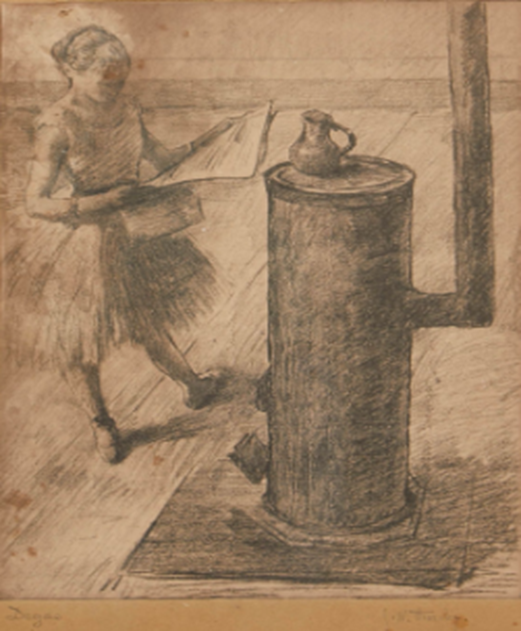 F58 Jeune fille au poele