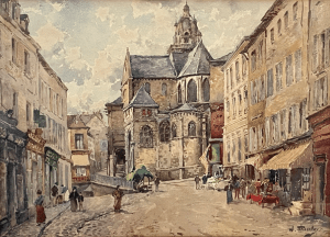 F78 Vue du chevet de l'église de Saint-Maclou